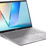 ASUS Vivobook S14 M3407 Laptop, 14" WUXGA OLED Display, AMD Ryzen AI 5 330, 16GB RAM, 512GB SSD, AMD Radeon Graphics, English-Arabic K/B, Windows 11 Home, Cool Silver | 90NB16P2-M007X0