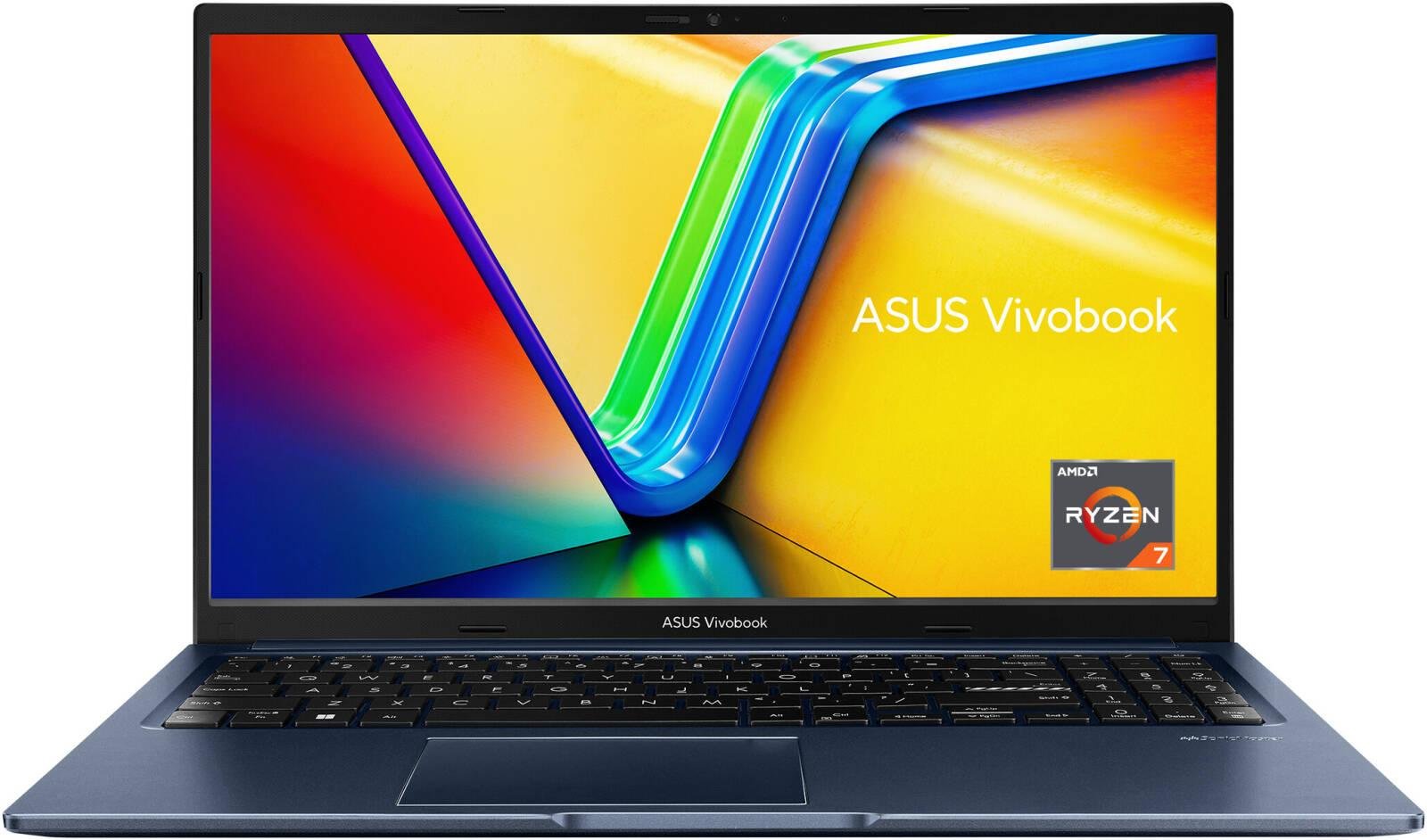 ASUS Vivobook 15 M1502YA Laptop, 15.6" FHD IPS 60Hz Display, AMD Ryzen 7 7730U, 16GB RAM, 512GB SSD, AMD Radeon Graphics, English-Arabic Keyboard, Windows 11 Home, Quiet Blue | 90NB0X21-M01KM0